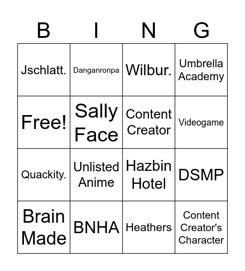 Poion Alter Source Bingo Card