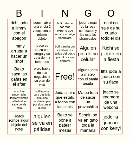 México '24 - GDM Bingo Card