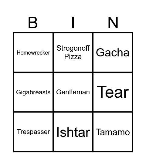 InfiniteCraftBingo Card