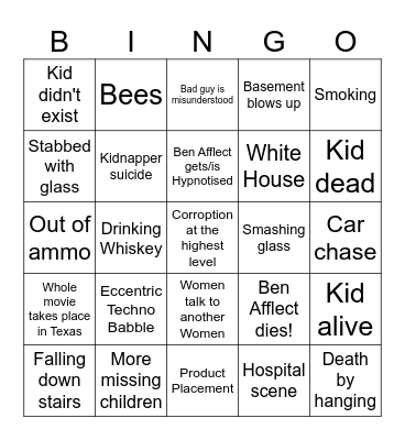 Hypnotic Bingo Card
