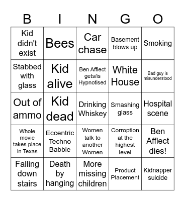 Hypnotic Bingo Card