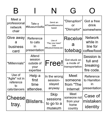 #AAM2016 Attendee BINGO Card