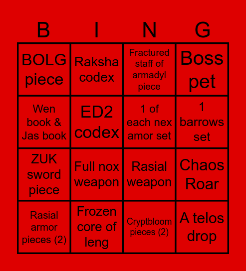 bingo Card