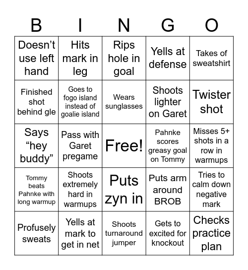 Pahnke Bingo Card