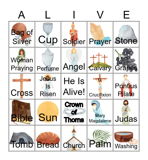 Resurrection Bingo Card