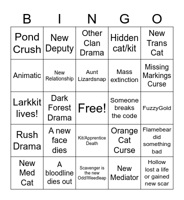 Galaxy Bingo Card