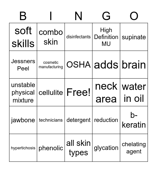 State Board Prep Bingo Card