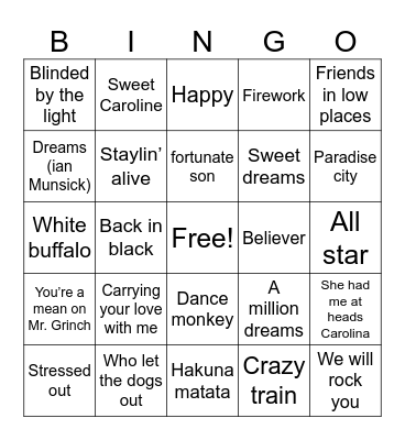 Family Game Night in the 227 Bingo Card