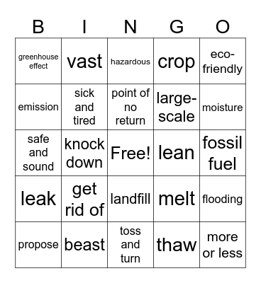 Untitled Bing Bingo Card