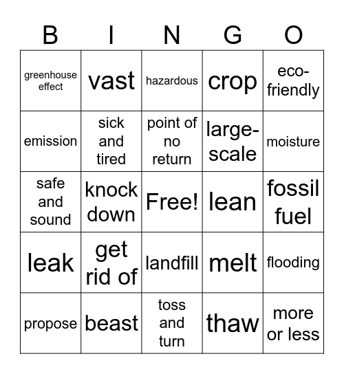 Untitled Bing Bingo Card