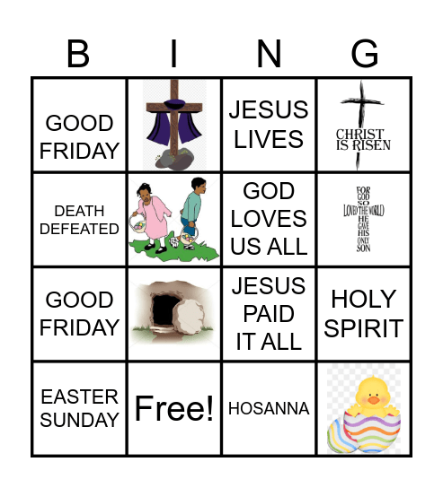 South Run Kids Easter Bingo! Bingo Card