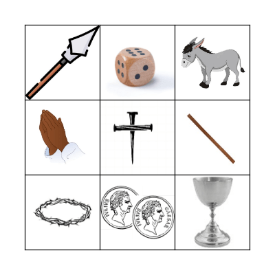 Resurrection Eggs Bingo Card