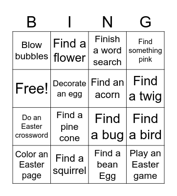 Spring 2024 Bingo! Bingo Card