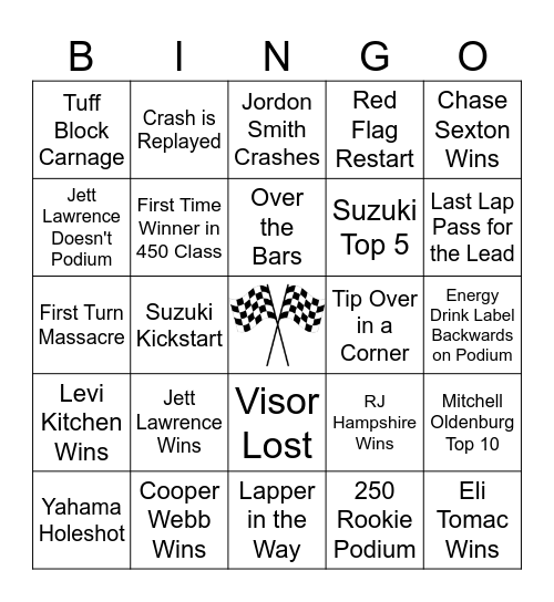 M O T O Bingo Card