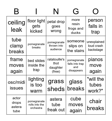 RAPPACCINI TECH Bingo Card