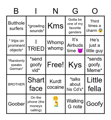 Ace bingo 🫶 Bingo Card