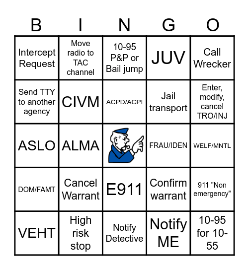 Dispatch BINGO Card