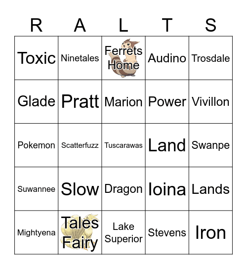 Scatterbug Bingo Card