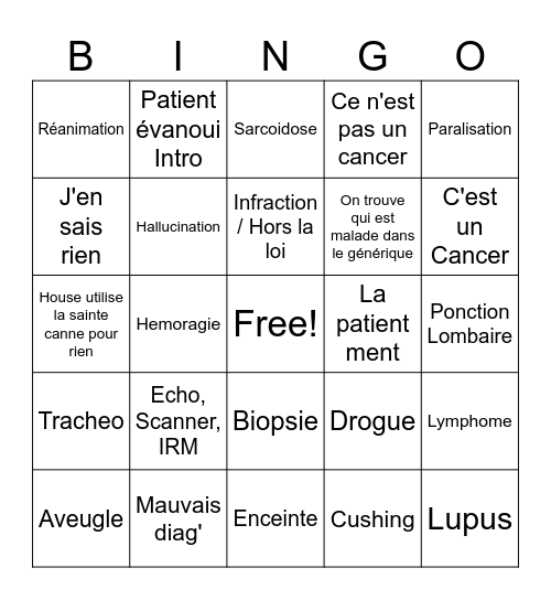 Binghouse Bingo Card