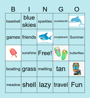 Summer Bingo Exploratories Bingo Card