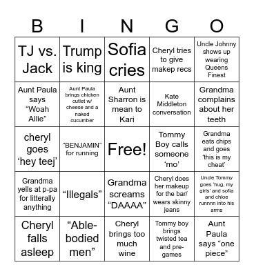 Easter 2024 Bingo Card