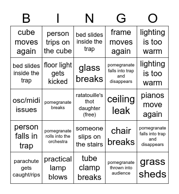 RAPPACCINI TECH Bingo Card