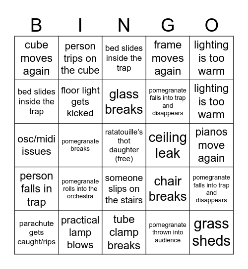 RAPPACCINI TECH Bingo Card