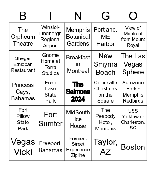 Where In The World Did The Future Salmons Go? Bingo Card