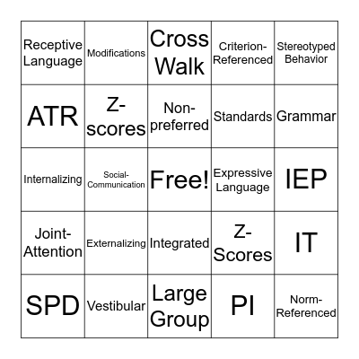 JARGON BINGO Card