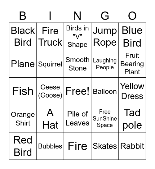 Bingo Card