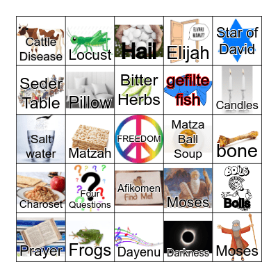 Passover 2025 Bingo Card