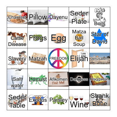 Passover Bingo Card