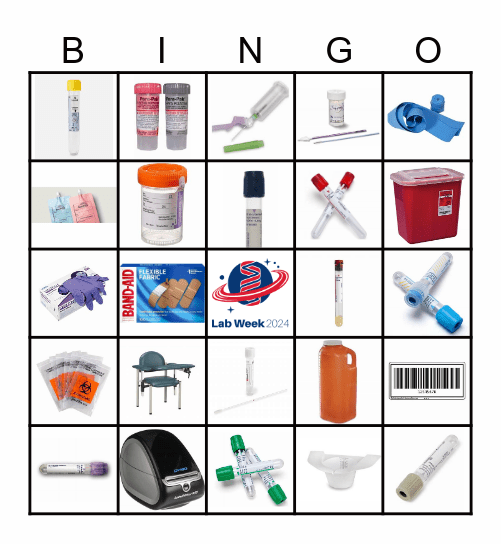 Lab Week 2024 Bingo Card