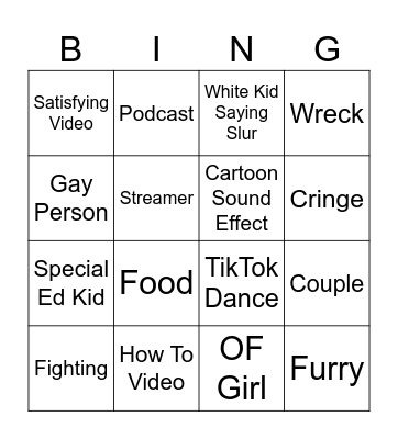 IG REELS BINGO Card