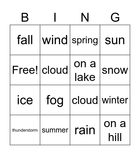 IVW Bingo Card