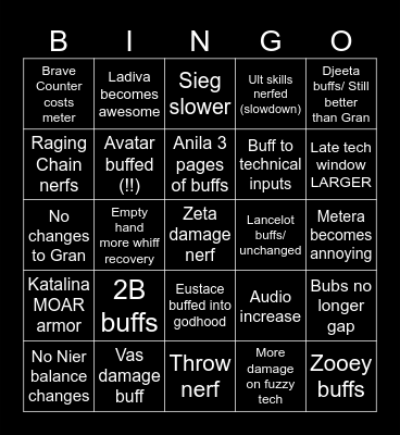 I SEE YOU Bingo Card