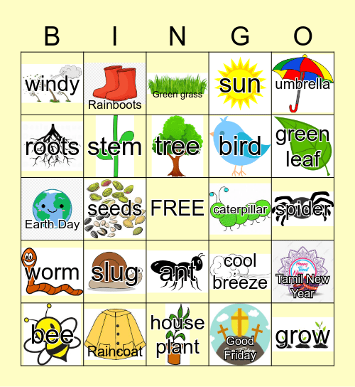 SPRING Bingo Card