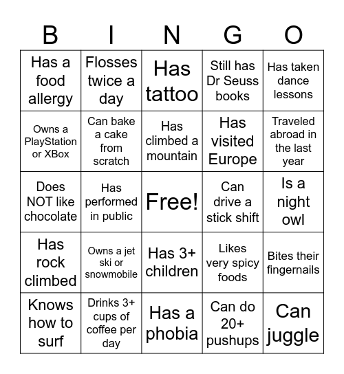 Midco Bingo Card