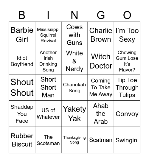 BDB Bingo 66 Bingo Card