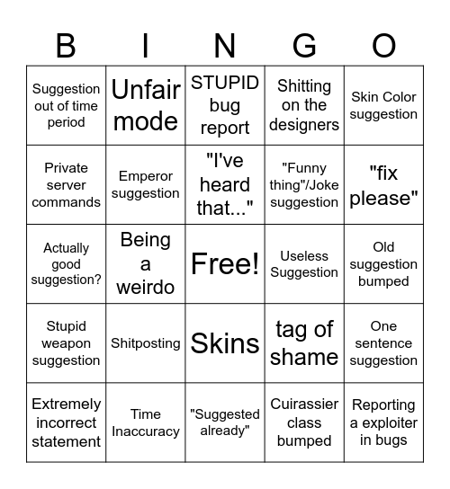 Gnb fr Bingo Card