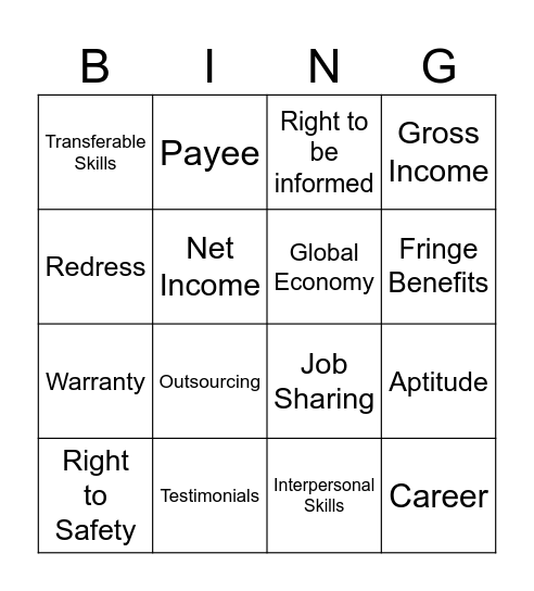 Quarter 3 Exam Bingo Card