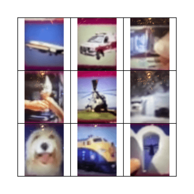 Around town sounds Bingo Card