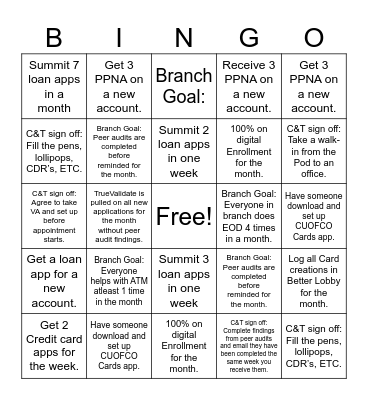 Downtown Denver Bingo Card
