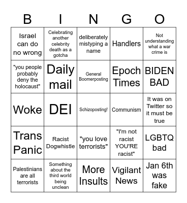 Schizobingo 4: The 4th Awakens Bingo Card