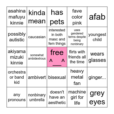 how                    are you Bingo Card