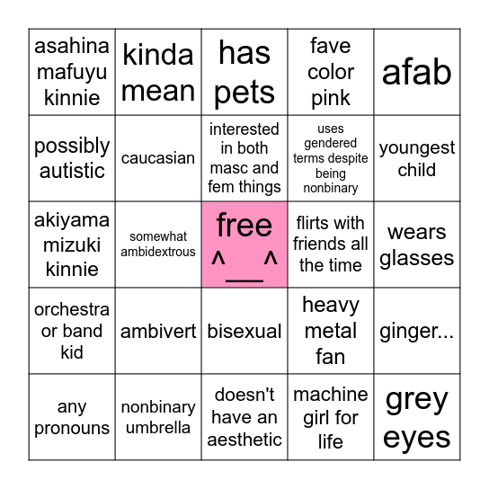how                    are you Bingo Card