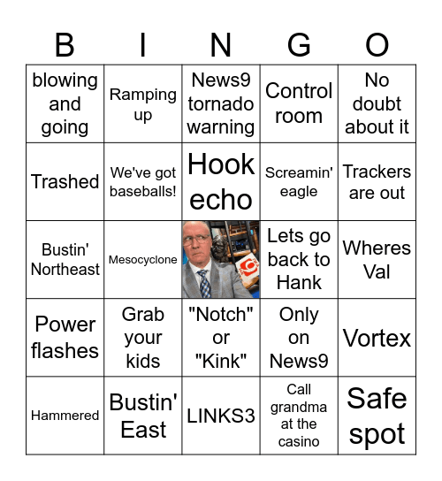 David Payne Bingo Card