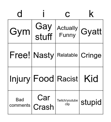 IG REELS Bingo Card