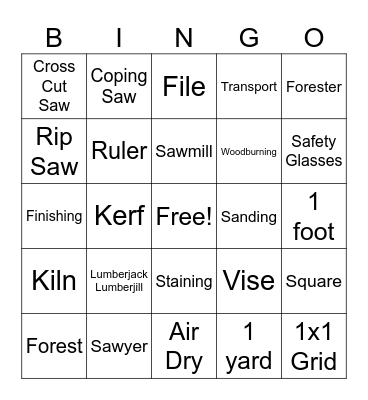 6th Grade Final Bingo Card