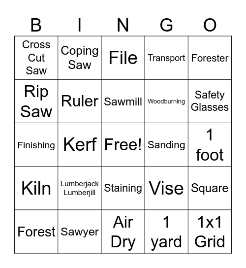 6th Grade Final Bingo Card